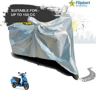 Flipkart SmartBuy Waterproof Two Wheeler Cover for TVS(Jupiter, Silver)