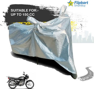Flipkart SmartBuy Waterproof Two Wheeler Cover for Hero(Splendor Plus, Silver)