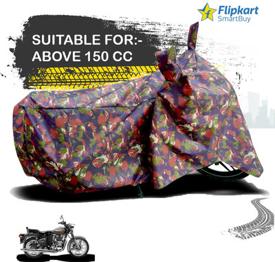 Flipkart SmartBuy Waterproof Two Wheeler Cover for Royal Enfield(500, Multicolor)