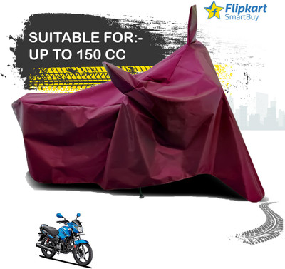 Flipkart SmartBuy Waterproof Two Wheeler Cover for Hero(Glamour FI, Maroon)