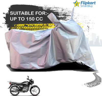 Flipkart SmartBuy Waterproof Two Wheeler Cover for Hero(Splendor Plus, Silver)