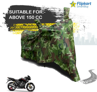 Flipkart SmartBuy Waterproof Two Wheeler Cover for TVS(Apache, Multicolor)