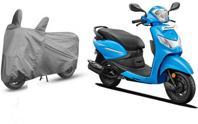 APKI APNI DUKAN Waterproof Two Wheeler Cover for Hero(Pleasure+ 110, Grey)