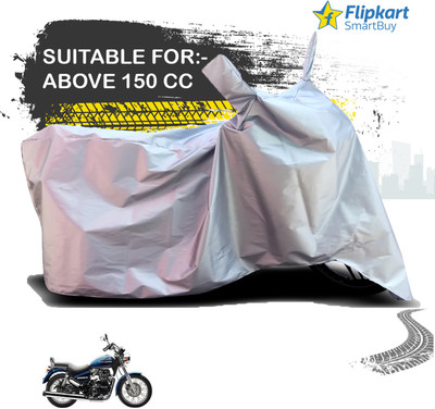 Flipkart SmartBuy Waterproof Two Wheeler Cover for Royal Enfield(Bullet 350 Twinspark, Silver)