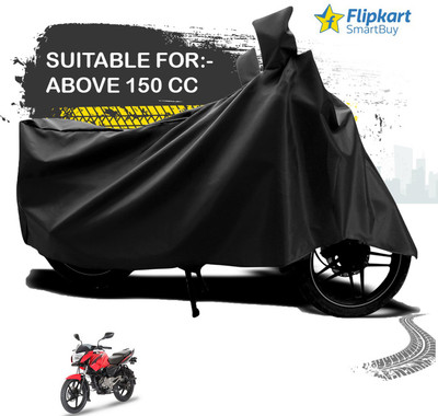 Flipkart SmartBuy Waterproof Two Wheeler Cover for Bajaj(Pulsar 135 LS DTS-i, Black)