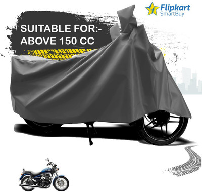 Flipkart SmartBuy Waterproof Two Wheeler Cover for Royal Enfield(Bullet 350 Twinspark, Grey)