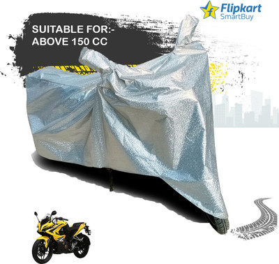 Flipkart SmartBuy Waterproof Two Wheeler Cover for Bajaj(Pulsar 200 NS DTS-i, Silver)