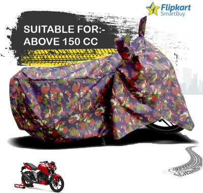 Flipkart SmartBuy Waterproof Two Wheeler Cover for TVS(Apache RTR 200, Multicolor)