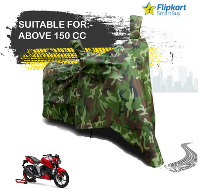 Flipkart SmartBuy Waterproof Two Wheeler Cover for TVS(Apache RTR 200, Multicolor)