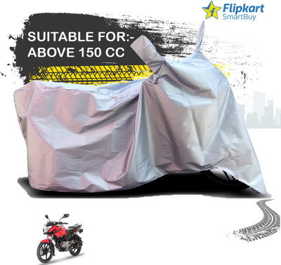 Flipkart SmartBuy Waterproof Two Wheeler Cover for Bajaj(Pulsar 135 LS DTS-i, Silver)