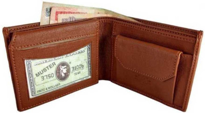 ShopMore Men Casual Tan Artificial Leather Card Holder(7 Card Slots)