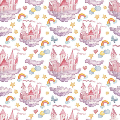 Unique Graphics Vinyl Children Multicolor Wallpaper(L x W: 244 cm x 41 cm)