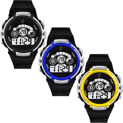 Time Up Kids Watches 5-13 Years Combo Of 3 Kids Water Proof Watches Digital Watch  - For Boys & Girls