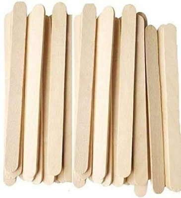 TITIRANGI 500 Pcs Wooden Ice Cream Sticks for DIY Crafts Project Work,Popsicle Spoon Scrap Stick for Art and Craft,School Project(Pack of 500 , White)