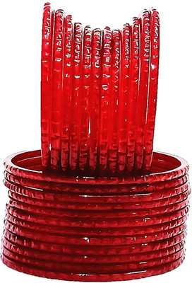 T4 JEWELS Glass Bangle Set(Pack of 24)