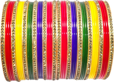 Anshi Creations Plastic Bangle Set(Pack of 22)