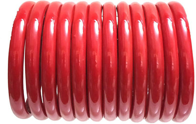 T4 JEWELS Glass Bangle Set(Pack of 12)