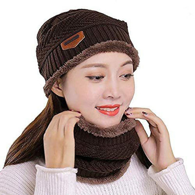 FIRMED STRING Solid, Self Design Beanie Cap