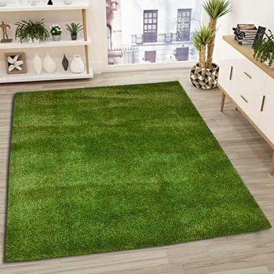 SPA Furnishing Green Polyester Area Rug(3 ft,  X 5 ft, Rectangle)