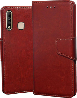 Unistuff Back Cover for Infinix Smart 3 Plus(Brown, Dual Protection, Pack of: 1)