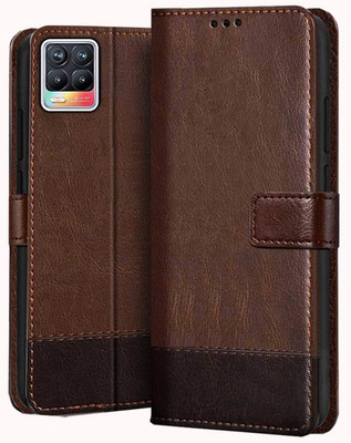 SHINESTAR. Back Cover for Realme 8 Pro(Brown, Pack of: 1)