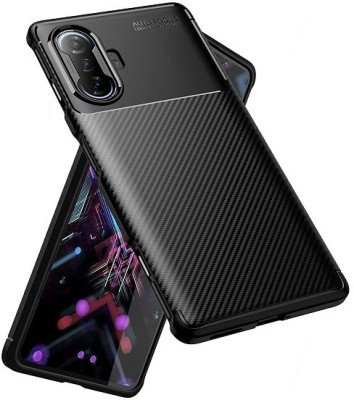 Celzo Back Cover for Poco F3 GT(Black, Silicon, Pack of: 1)