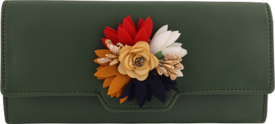 G M W Casual, Formal, Party, Sports Green Clutch