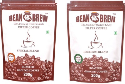 bean2brew Premium Blend 80:20 & Special Blend 70:30 Each Combo Pack Filter Coffee(2 x 200 g)