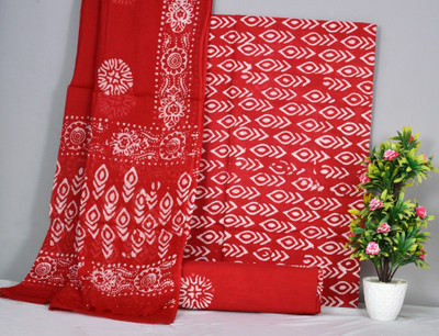 NISHIRE Cotton Blend Floral Print Salwar Suit Material