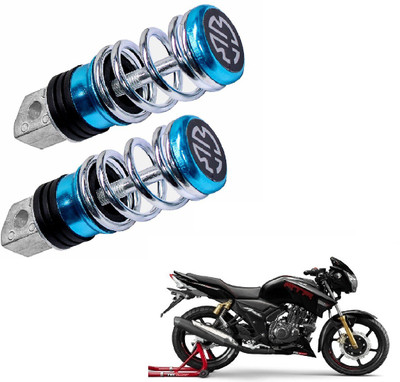 Miwings Blue Foot Rest For TVS Apache RTR 180 Foot Rest(Blue, Silver)