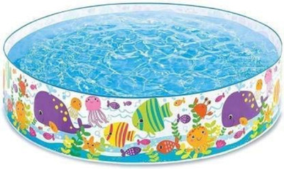 TORIVO Enterprise Toys Bestway Swimming Pool not Inflatable Multi Color Bathtub for Kids, Children Playing Toy 4 Feet Inflatable Swimming Pool(Mulicolor)