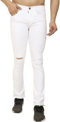 Style Fever Slim Men White Jeans