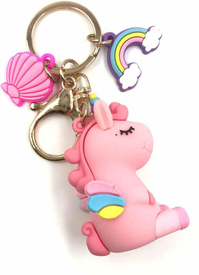MEHRANSH Cute Unicorn Pink Keyring Key Chain Key Chain