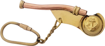 Shoptreed Nautical Brass Whistle Key Chain