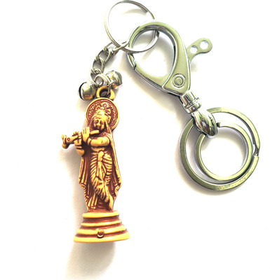 ShopTalk Krishna Idol Premium Quality & Metal Hook Pack of 2 Key Chain