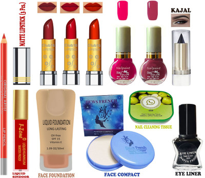 CLUB 16 Makeup Kit of 12 Makeup Items AK59(Pack of 12)