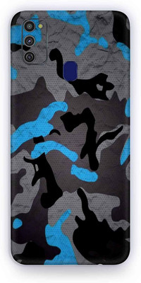 Jeeva Creation samsung galaxy m30s, samsung m30s, Samsung M30s, SAMSUNG M30S Mobile Skin(Ultra Super Military Blue Camouflage Skin With High Matte Finish)