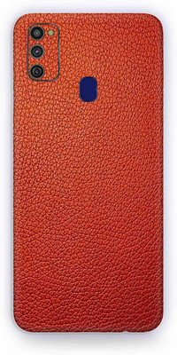 Jeeva Creation Samsung Galaxy M21, samsung m21 Mobile Skin(Ultra Super Red Leather Skin With Matte Finish)