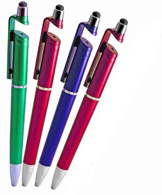 Gadget Zone Pen Stylus Stand 44 Ball Pen(Pack of 4, Ink Color - Blue)