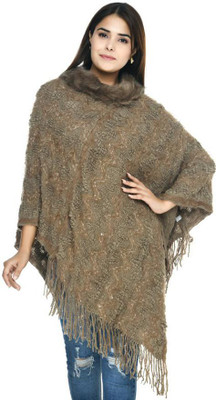 manra Wool Blend Poncho