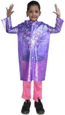H B Trader Solid Boys & Girls Raincoat