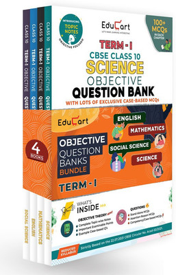 Educart TERM 1 MCQ Question Bank Class 10 Bundle 2022 - Maths, Science, English & SST Books (Based On New MCQs Type Introduced In 2nd Sep 2021 CBSE Sample Paper)EDUBOOK(Paperback, Sanjiv Sir | Educart)