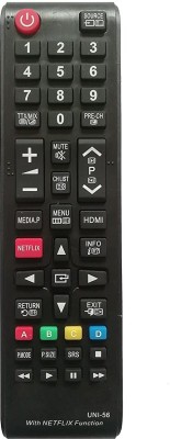 LipiWorld UNI-56 4K Ultra HDTV LCD LED Smart TV Remote Control with Netflix Function Compatible for Samsung Remote Controller(Black)