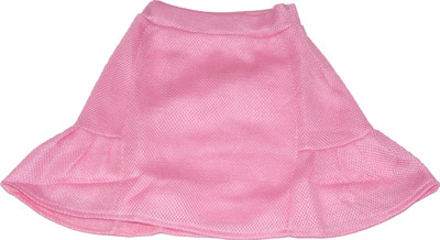 DRESSED UP DIVAS Solid Girls A-line Pink Skirt