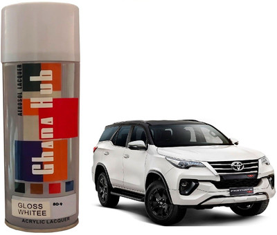GHANA HUB PREMIUM CUBE F1 SINGLE White Spray Paint 400 ml(Pack of 1)