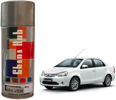 GHANA HUB PREMIUM CUBE F1 SINGLE Silver Spray Paint 600 ml(Pack of 1)