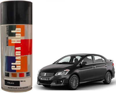 GHANA HUB PREMIUM CUBE F1 SINGLE Black Spray Paint 600 ml(Pack of 1)