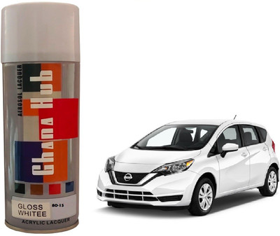 GHANA HUB PREMIUM CUBE F1 SINGLE White Spray Paint 400 ml(Pack of 1)
