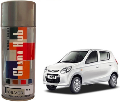 GHANA HUB PREMIUM CUBE F1 SINGLE Silver Spray Paint 600 ml(Pack of 1)