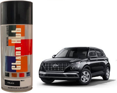 GHANA HUB PREMIUM CUBE F1 SINGLE Black Spray Paint 400 ml(Pack of 1)